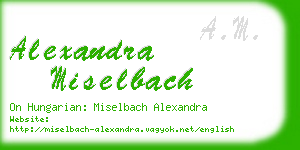 alexandra miselbach business card